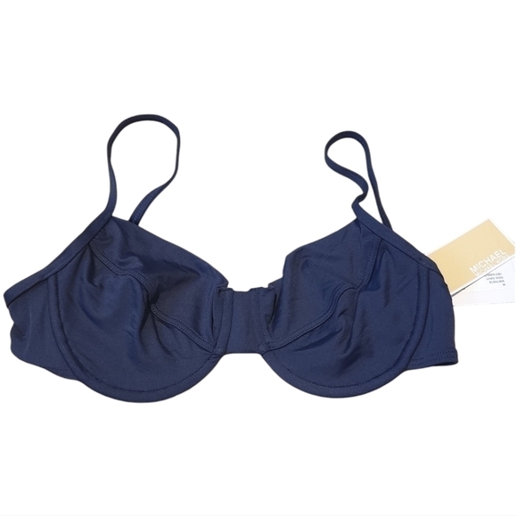 Michael Kors NWT $82 Underwire Bikini Top Navy Blue, Medium & Large Available - Picture 5 of 14